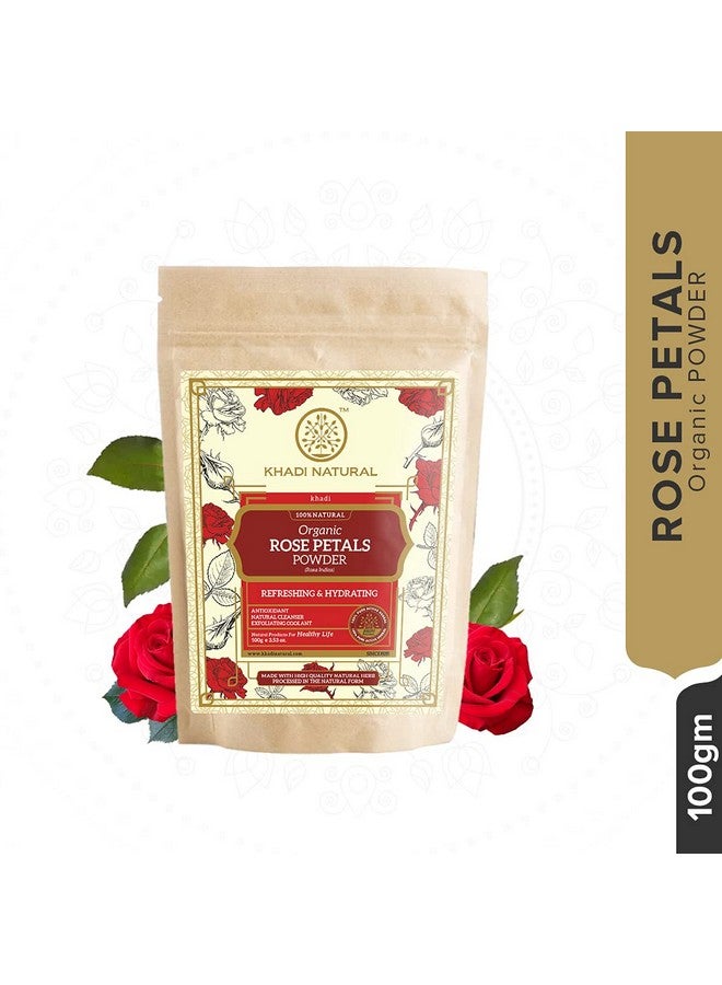 Khadi Natural Organic Rose Petals Powder Pack Of 2 (2X100Gm) 200Gm - Image 4