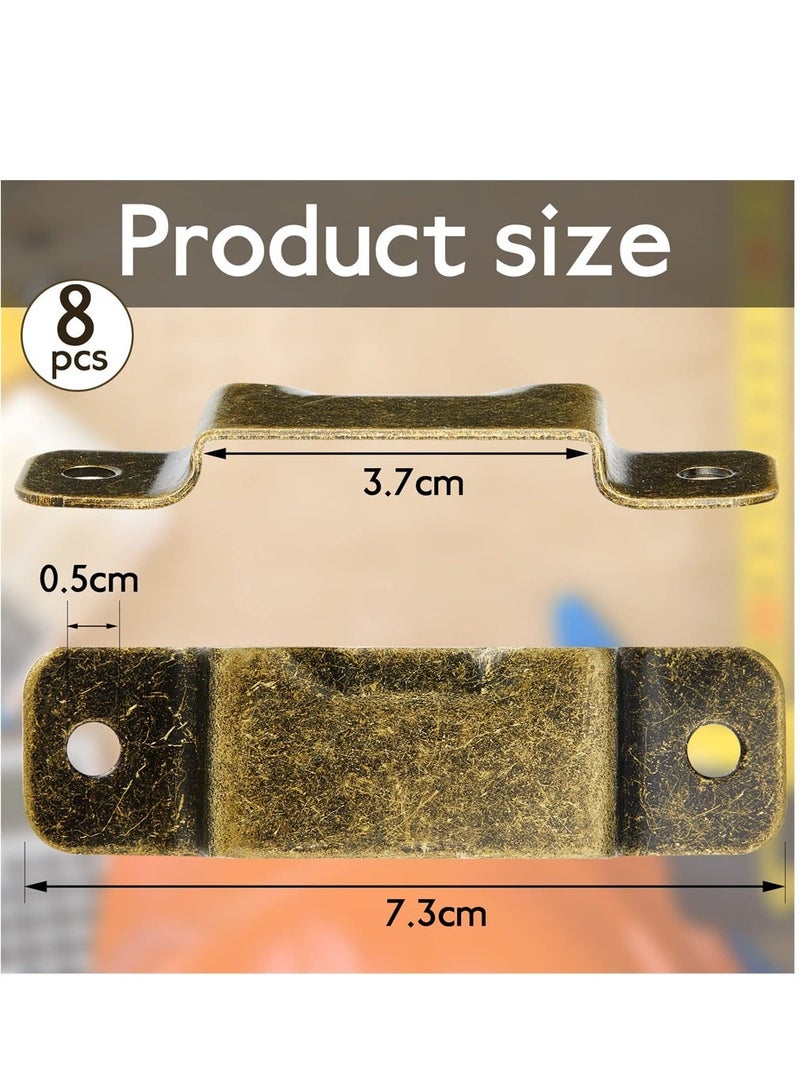 Metal Tape Measure Holder Clip, Small Clip Measuring Holster With Rivets for Drill Leather Pocket Tool Belt Bronze - Image 3