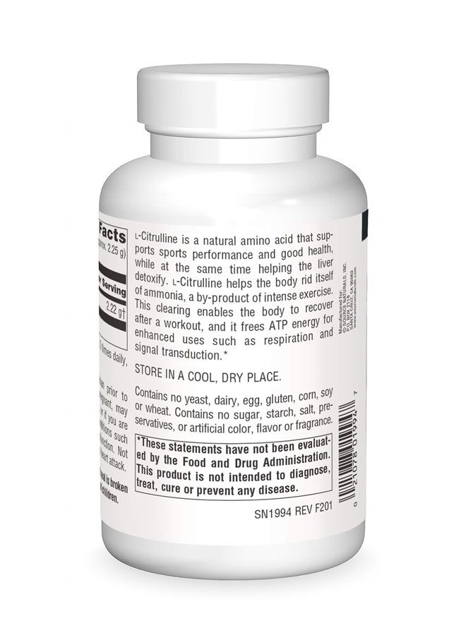 Source Naturals L-Citrulline Powder, Supports Exercise Recovery, Energy, and Detoxification - 100g - Image 2