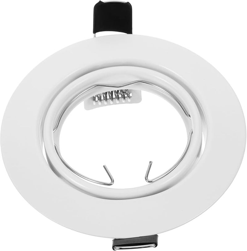 White Heavy Duty LED Spotlight Trim Ring For Recessed Ceiling Lighting Easy Installation Modern Design - Image 1