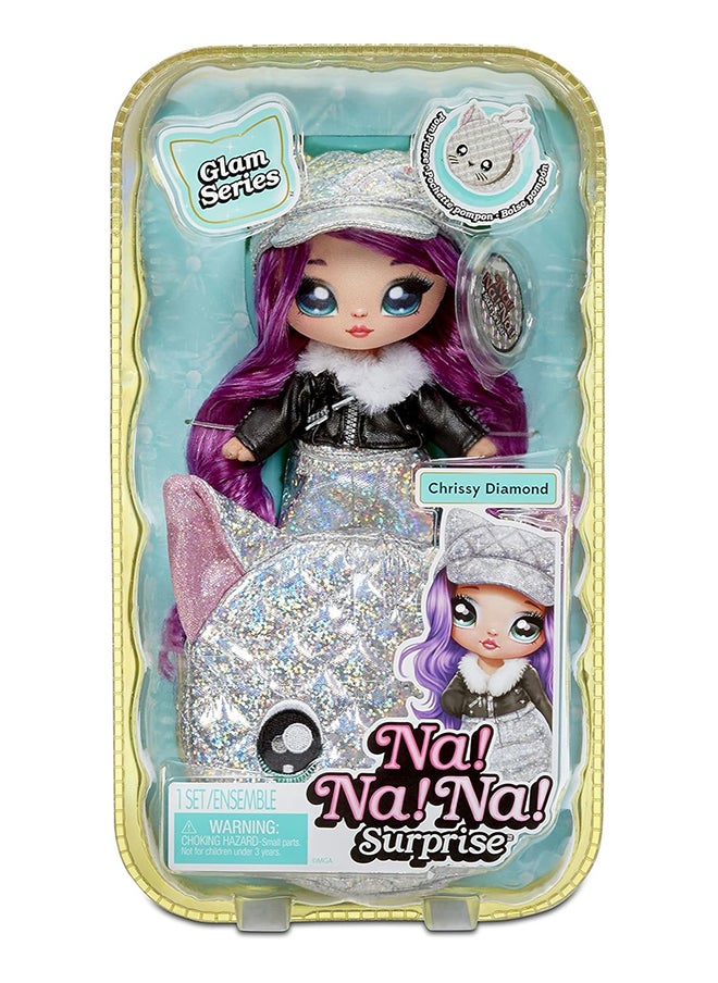 Na! Na! Na! Surprise Glam Series 2in1 Pom Doll Metallic - Asst  - Image 1