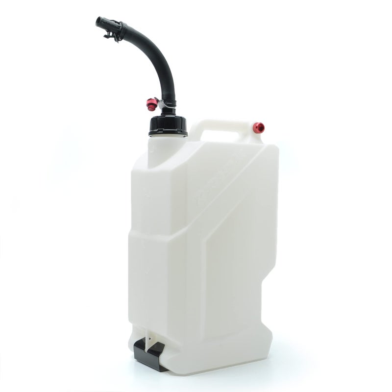 RISK Racing EZ3 Utility Jug Combo with Premium Hose Bender & Floor Mount - White