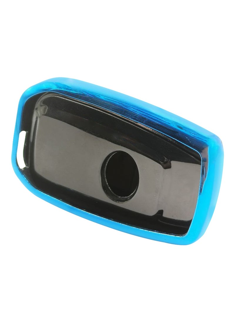 Toyota Land Cruiser 2023 4 Button Remote Key Fob Case TPU Car Key Case 1 Pcs Car Key Fob Cover Blue