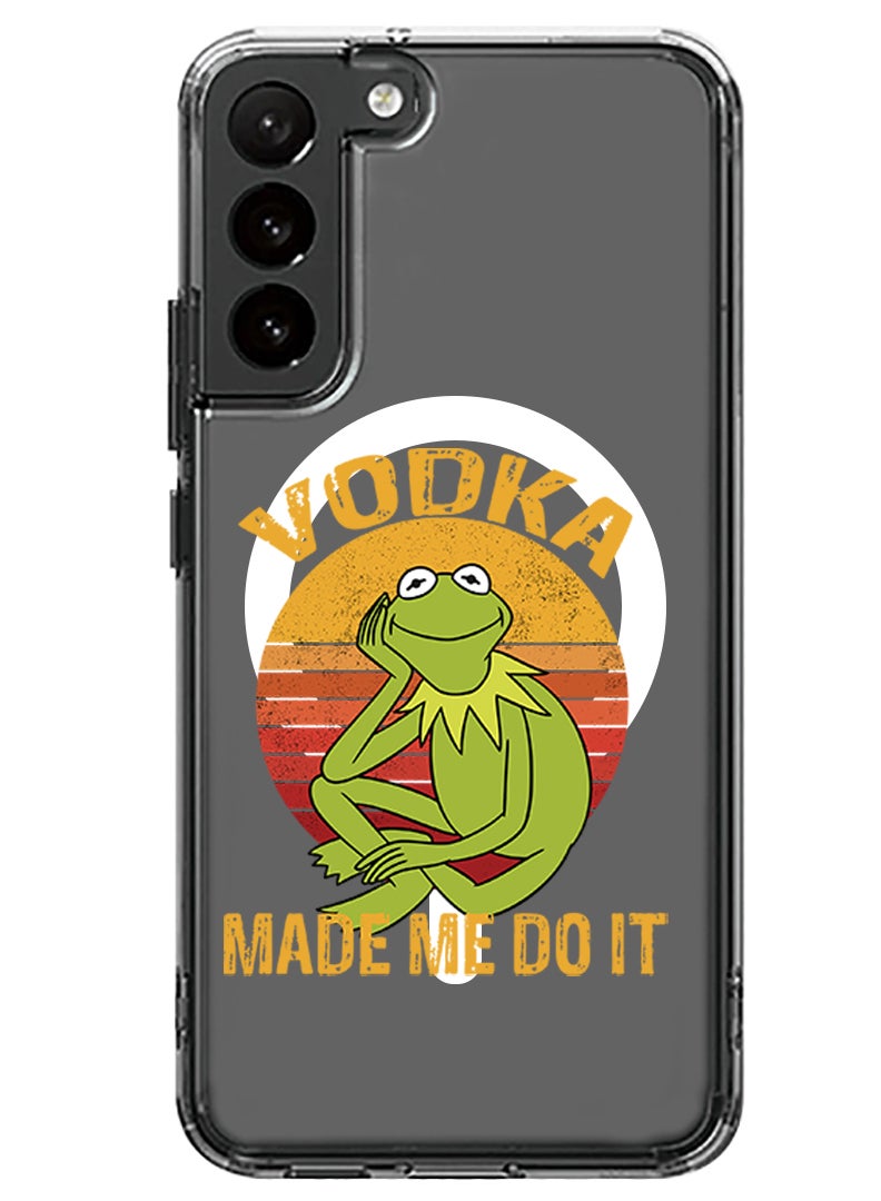 Theodor Magnetic Case for Samsung Galaxy S23 6.1-inch Compatible with MagSafe Wireless Charging, Shockproof Phone Bumper Cover Vodka made me do it copy - Image 1