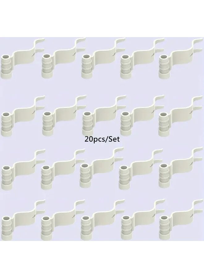White Wave Flag Mini Building Blocks 20pcs Durable Plastic DIY Toys For Kids - Image 1