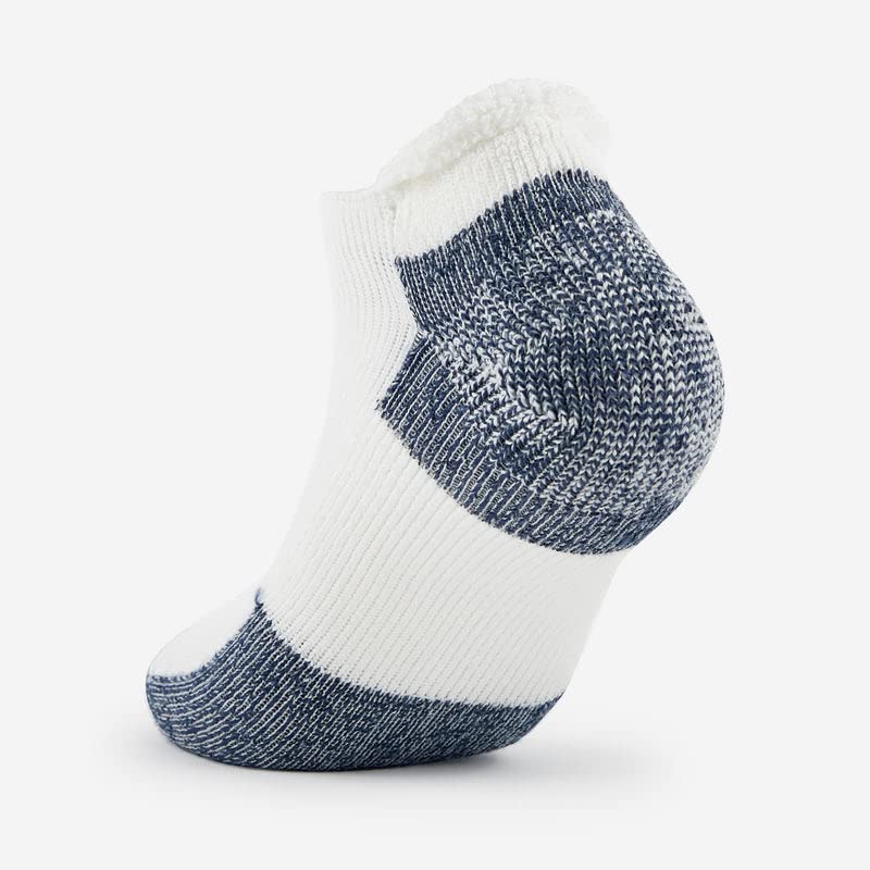 thorlos mens J Max Cushion Rolltop Running Socks, White/Navy, X-Large US - Image 5