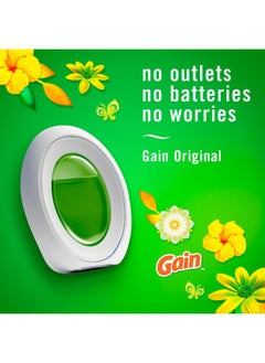 febreze Febreze Small Spaces Air Freshener, Odor-Fighting, Plug In Alternative, Air Fresheners for Home and Bathroom and Kitchen, Closet Air Fresheners, Gain Original Scent, 4 Count  - Image 4