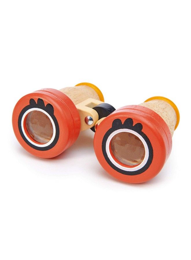 Tender Leaf Toys Safari Binoculars Solid Wood Binoculars With Kaleidoscope Lenses For Kids 3+ - Image 2