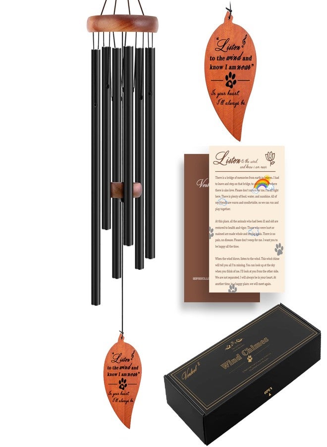 VENBEEL Pet Loss Gifts, 28'' Dog Memorial Wind Chimes, Loss of Dog Sympathy Gift, Pet Loss Passing Away Remembrance Bereavement Gift - Image 1