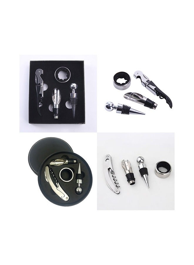 4-Piece Wine Bottle Opener Stopper Set  - Image 2