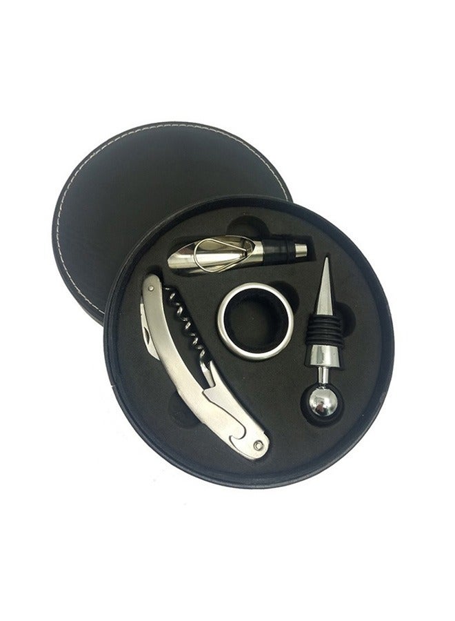 4-Piece Wine Bottle Opener Stopper Set  - Image 1