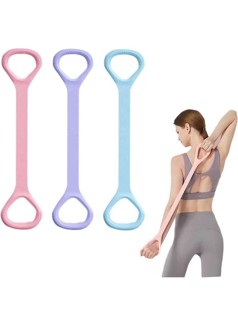 شريط مقاومة اللياقة البدنية علي شكل 8 ، حبل مرن لتمرين الذراع الخلفي والكتف، يستخدم أيضًا كأشرطة يوغا وأشرطة مرنة للبيلاتس، أشرطة تمدد الصدر للتمرين للعلاج الطبيعي - Image 1