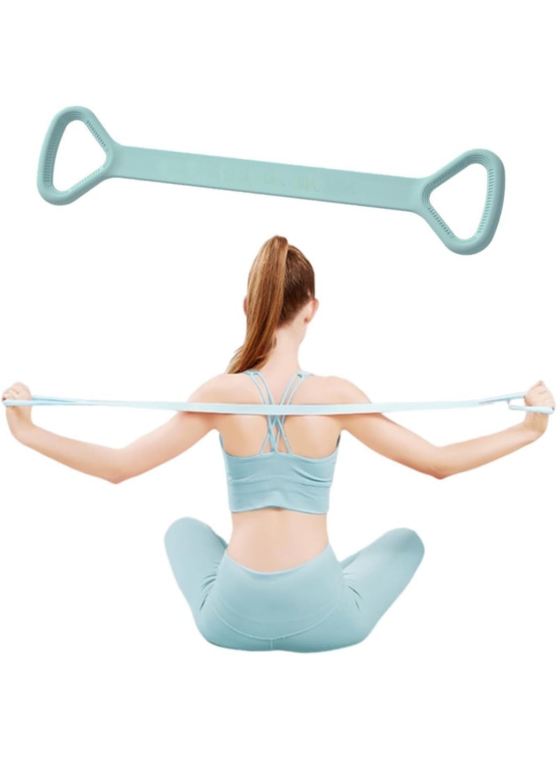 شريط مقاومة اللياقة البدنية علي شكل 8 ، حبل مرن لتمرين الذراع الخلفي والكتف، يستخدم أيضًا كأشرطة يوغا وأشرطة مرنة للبيلاتس، أشرطة تمدد الصدر للتمرين للعلاج الطبيعي - Image 3