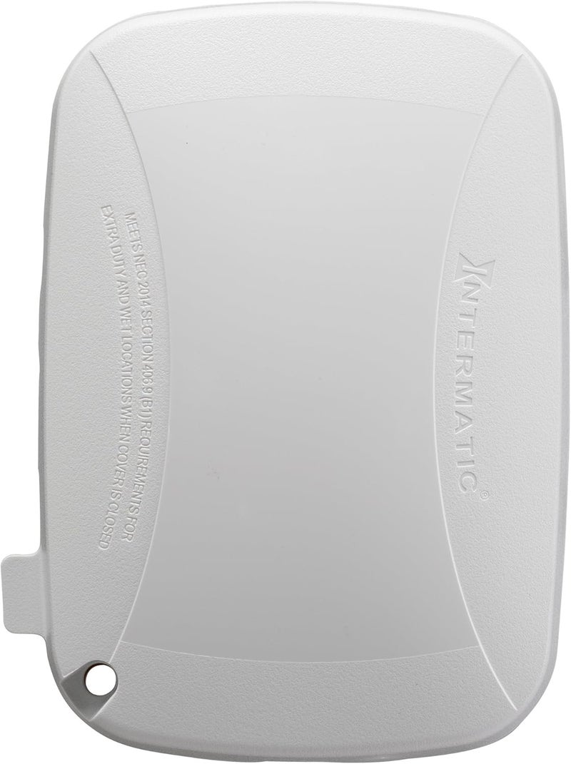 Intermatic WP5100W Extra Duty Plastic Weatherproof Cover, 2.75-Inch Single Gang, White - Image 1