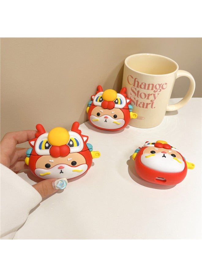 Generic - Leading Chai Gou Pendant Applicable AirPods Pro2 For Apple Wireless Bluetooth 1/2/3/4 Generation Cartoon Earphone Set-Color:Faucet Shiba Inu + Iron Hook-Applicable Models:Airpods 1/2 Generation - Image 1