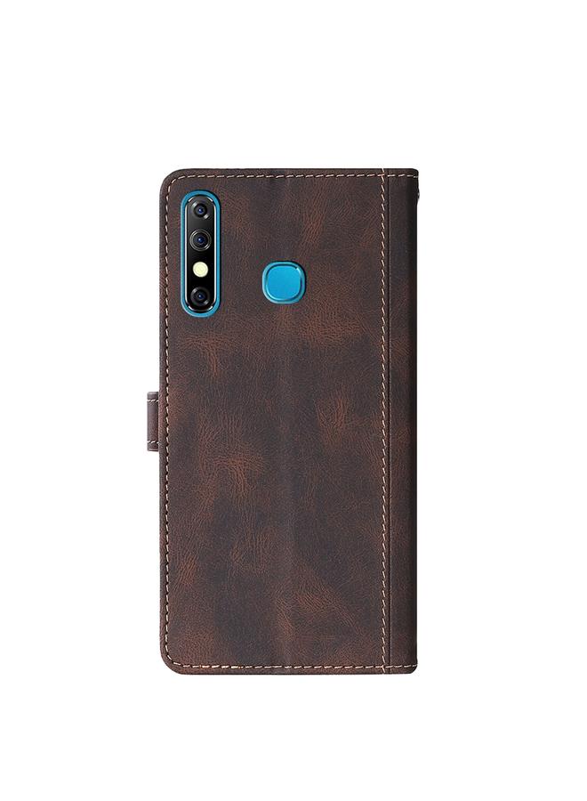 Zaboon Case For Infinix Hot 8 / Hot 8 Lite X650 X650B Skin Feel Magnetic Buckle Leather Phone Case - Image 3
