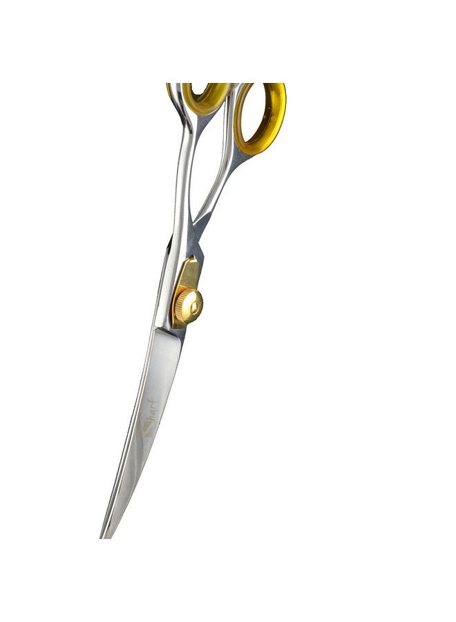 Sharf Gold Touch Pet Grooming Shear, 8.5 Inc Grooming Shear, 8.5 Inch Dog Grooming Curved Scissors for Dogs, 440 Japanese Steel Curved Shears - Image 3