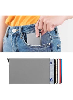 Credit Card Holder Wallet With Rfid Protection, One Click 6 to 8 Cards Slide Out-Silver - pzsku/Z5D8A309E2A42EABFF968Z/45/_/1739018589/65c5e8de-4513-4483-9f5d-4be810ff122d