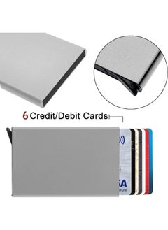 Credit Card Holder Wallet With Rfid Protection, One Click 6 to 8 Cards Slide Out-Silver - pzsku/Z5D8A309E2A42EABFF968Z/45/_/1739018620/5927223c-dc65-4ca6-8d95-75cf3bf8dfa1