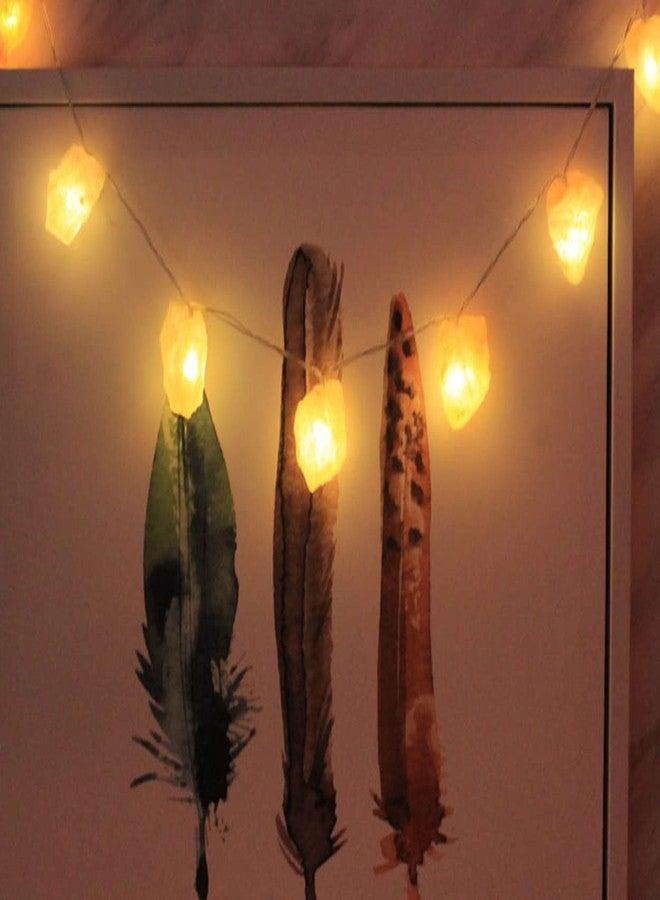 Fantasee Himalayan Salt String Light, Natural Hand Carved Salt Crystal Light Release Negative Ions for Bedroom, Living Room, Office, Home Deco, Yoga, Night Light, Gift (11.5ft 20led) - Image 3
