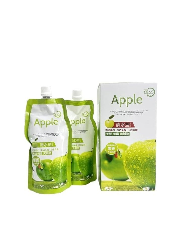 Apple shampoo hair dye cream to cover gray hair - black
