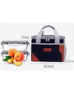 LIMOS Lunch Bag for Women Men Large Insulated box Cooler Tote with Water Resistant(Black)  - Image 2
