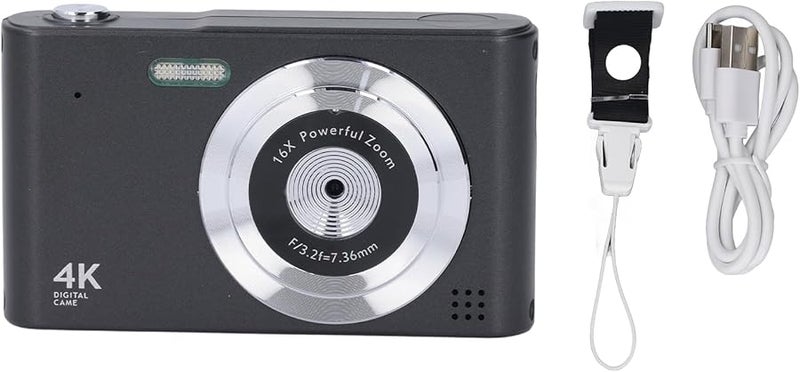 Black Digital Camera 16x Zoom 11 Filters Anti Shake Vlogging Camera For Kids Travel - Image 1