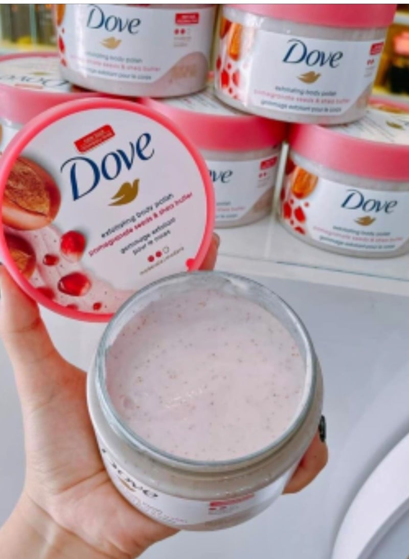 Dove exfoliating body polish (pomegranate seeds&shea butter) 298g - Image 3