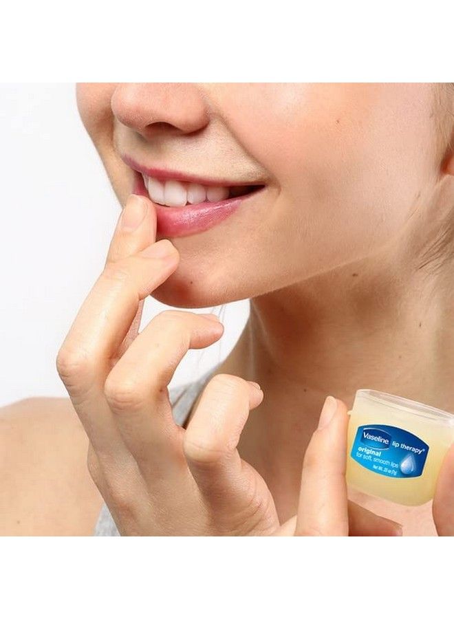 Vaseline Lip Therapy Original Mini White Petrolatum Advanced Moisturizer Relieves Dull And Dry Skin Mini Petroleum Jelly Soft & Smooth Lips (Pack Of 6 0.25 Oz Ea) - Image 5