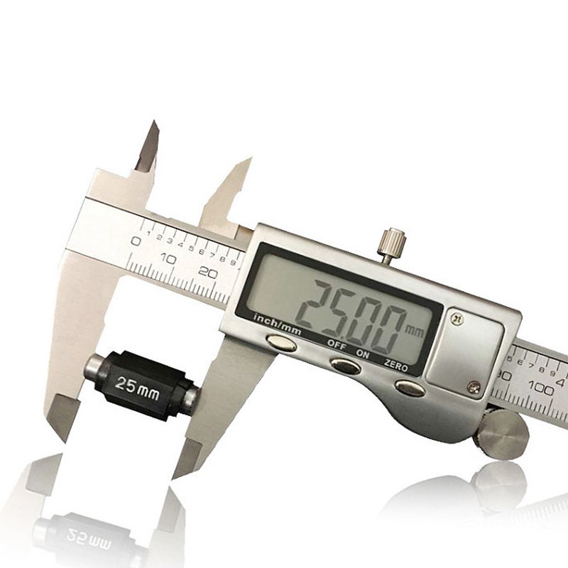 Electronic Digital Vernier Caliper Stainless Steel Measuring Tool 150mm Metric for Inside Outside Depth Length Height and Thickness Measurements - Image 1