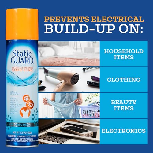 Static Guard Fabric Spray, Original Scent, 5.5 Ounce Can - Image 4