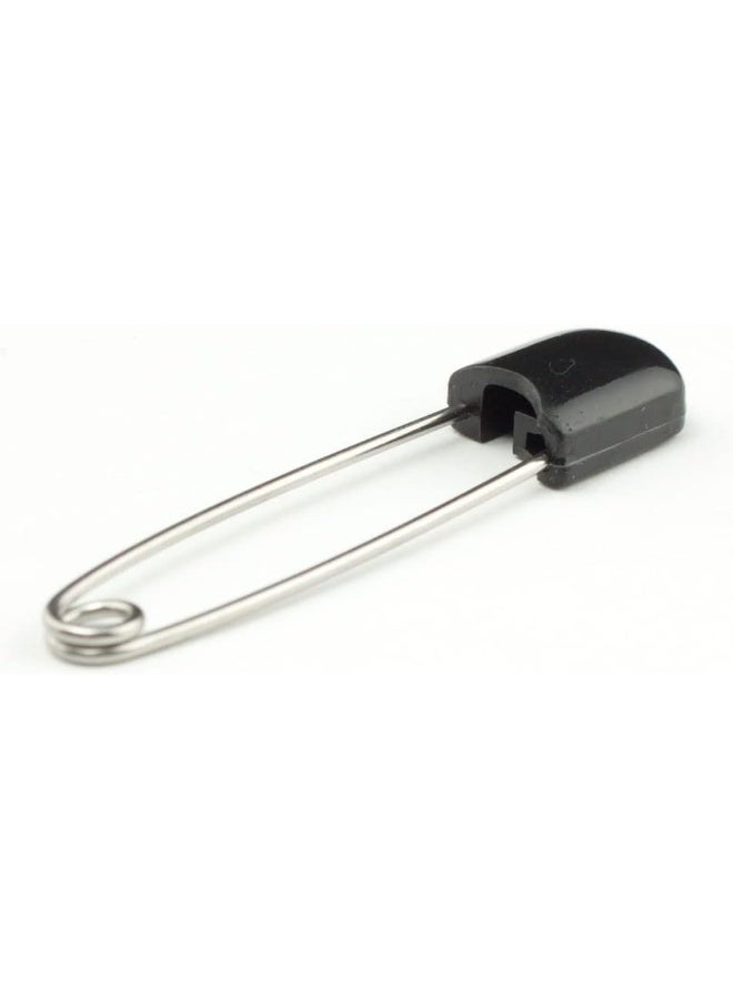 OsoCozy دبابيس حفاضات أوسوكوزي - أسود، فولاذ مقاوم للصدأ قوي مع أقفال أمان، 8 قطع - Image 5