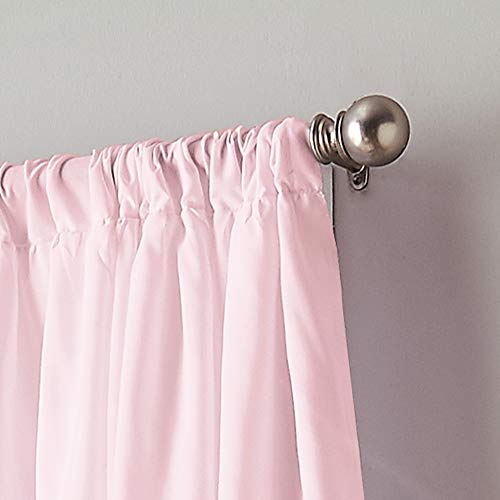 Curtainworks Flounced Ruffle Rod Pocket Curtain Panel, 95 inch, Pink, 1 Panel, 1Q82460APK - Image 3