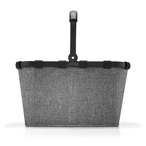 reisenthel carrybag twist silver - Sturdy shopping basket with plenty of storage space and practical inner pocket - Elegant and water-repellent design - Image 2