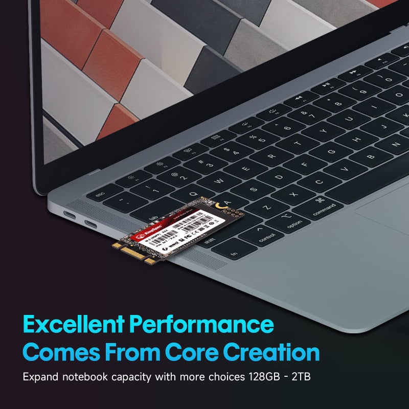 KingSpec M.2 SATA SSD, 128GB 2242 SATA III 6Gbps Internal M.2 SSD, Ultra-Slim NGFF State Drive for Desktop/Laptop/Notebook (2242, 128GB) - Image 4