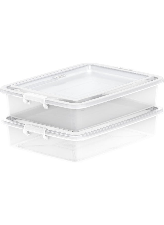 Cosmoplast 15L Lockbox Plastic Set of 2 Storage Box  - Image 3