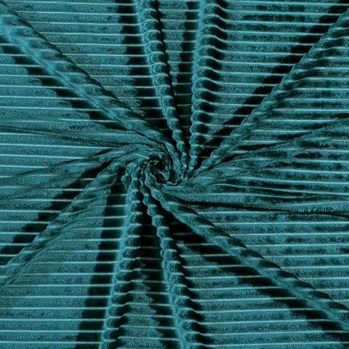 RD TREND® Striped Warm Reversible Quilt Cover Double Bed with Zipper, Duvet Cover Double Bed with Stripe Soft Flannel (90x100) Inches. (Green) - Image 2