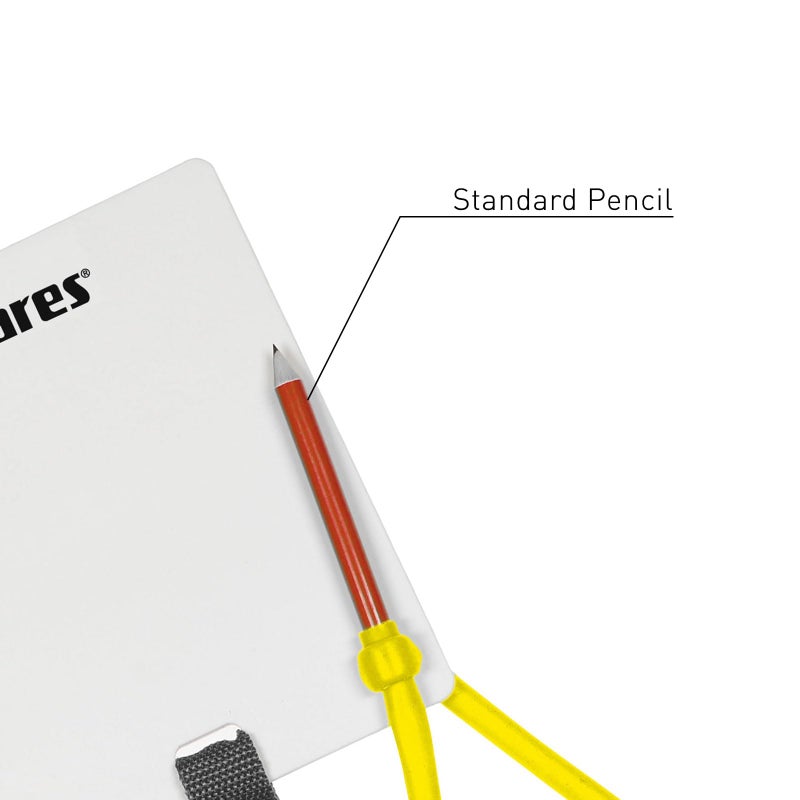 Mares Mares Underwater Slate - 12 x 15 cm Communication Diving Writing Board with Pencil  - Image 2