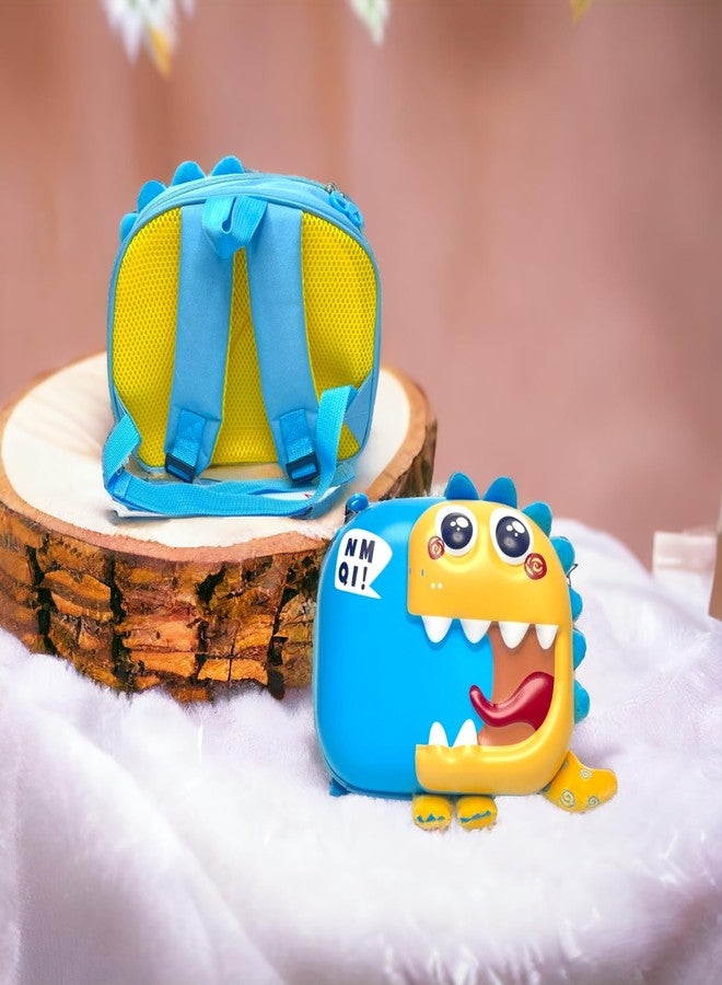 LIGHTER HOUSE Cutest Kids Angry Baby Dino look Hardshell Backpack for Kindergarten, School Picnic, Travelling Backpack Bag Lightweight Large Capacity (01 Pc.) Mix Colour - Image 3