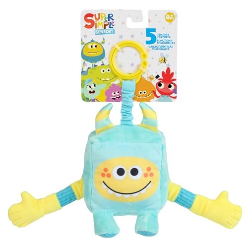WowWee Super Simple Sensory Plush Monsters Rizzo Blue with 5 Sensory Features Ages 0 - Image 1