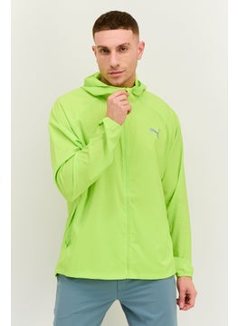 PUMA Men Sportswear Fit Long Sleeve Running Jacket, Lime Powder  - Image 1