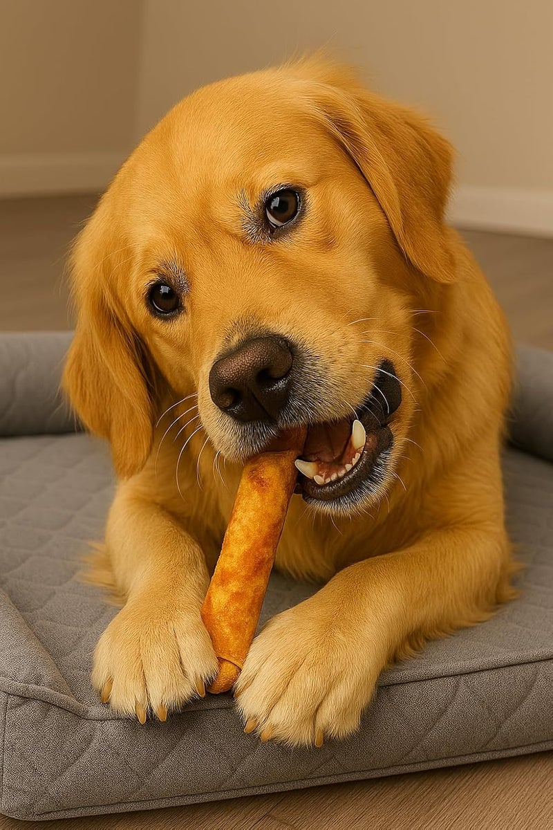Pet Factory 100% Made in USA Beefhide 5" Chip Rolls Dog Chew Treats - Beef & Chicken Flavor, 18 Count/1 Pack - Image 2