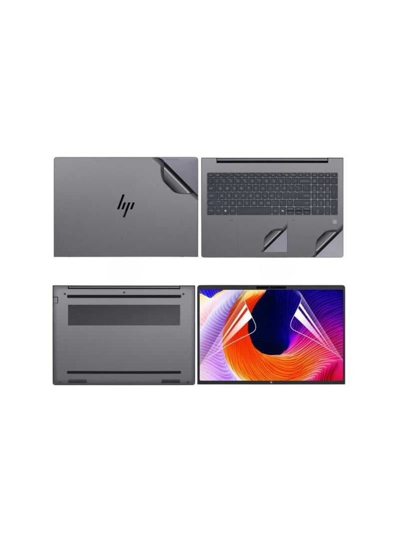 جراب لابتوب مزخرف متوافق مع HP Envy x360 2 في 1 مقاس 14 بوصة موديل 14-Fa 2024، ملصقات مقاومة للخدش، فيلم لابتوب ثلاثي الجوانب وفيلم عالي الدقة