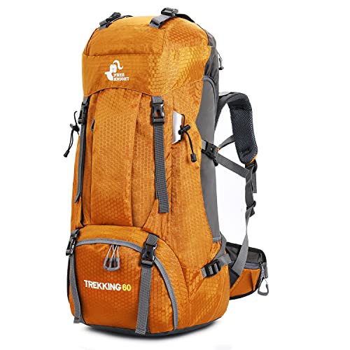 Bseash 60L Waterproof Hiking Camping Backpack with Rain Cover, Large Outdoor Sport Travel Daypack Rucksack for Climbing - Image 1