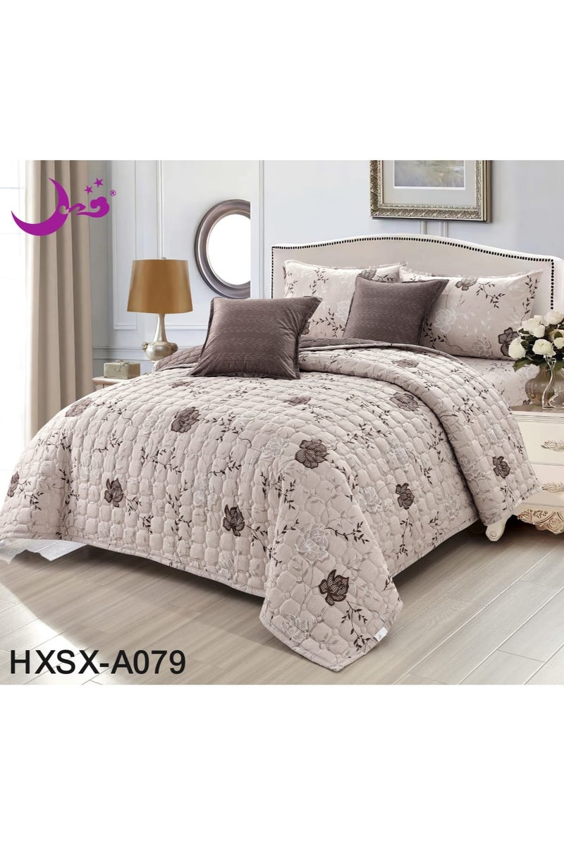 مون طقم لحاف نفر مفرش مكون من 4 قطع بوليستر لحاف مقاس170 في 220سم