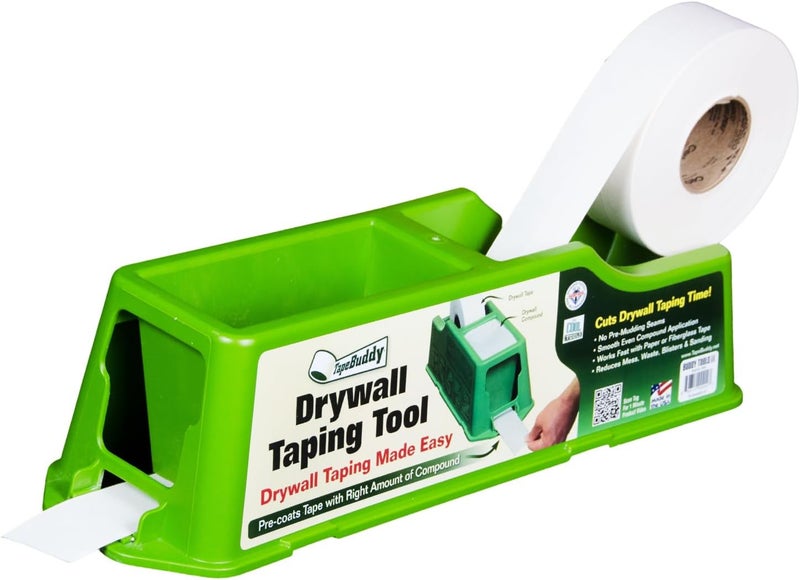 Buddy Tools LLC Buddy Tools TapeBuddy Drywall Taping Tool - Simplifies Drywall Banjo Taping - Reliable & Efficient Tape Dispenser for DIYers - Easy to Use - Reduces Mess and Waste - Image 1