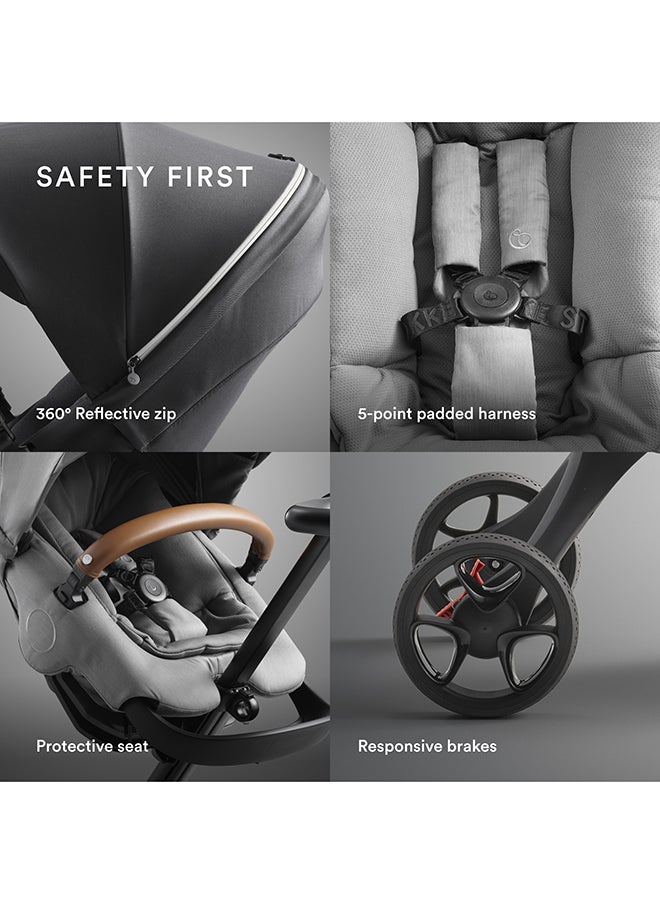 STOKKE Xplory X Premium Stroller For Infants, Rich Black  - Image 3
