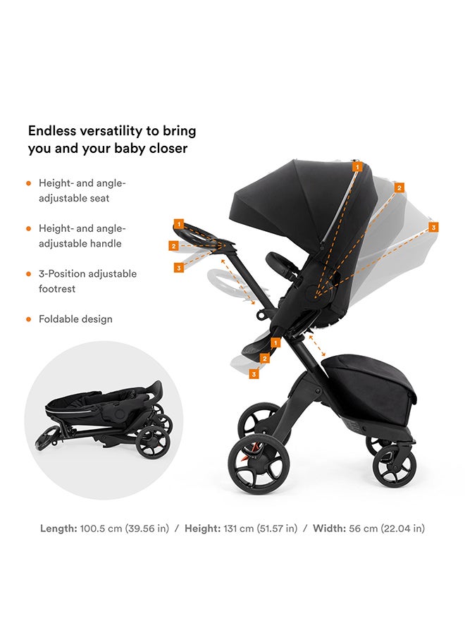 STOKKE Xplory X Premium Stroller For Infants, Rich Black  - Image 4