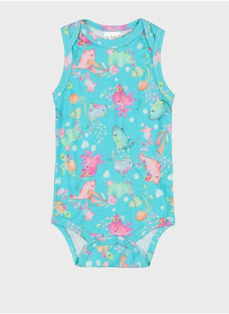 Up Baby Infant Printed Half Bodysuit