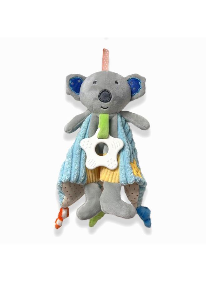 Baby Toy 0-1 Years Old Ammolation Towel Baby Sleeping Doll Entrance Comfort Doll Baby Toy Rattle-Colour:Blue Koala Comfort Towel - Image 1
